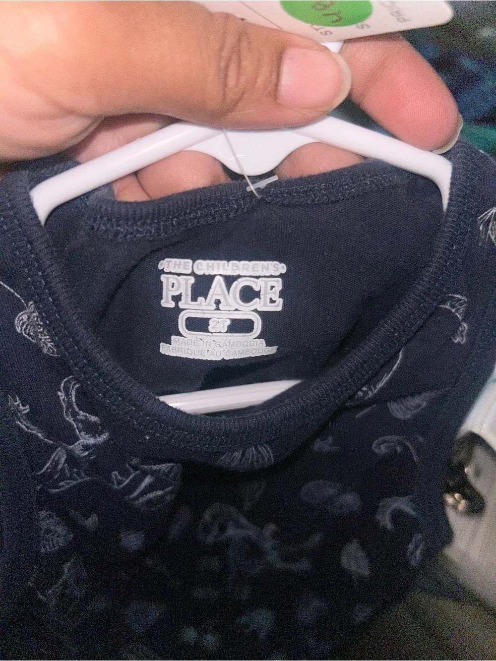 🌼2 for $5🌼 The Children's Place Navy Tank Top with White Dino Accents